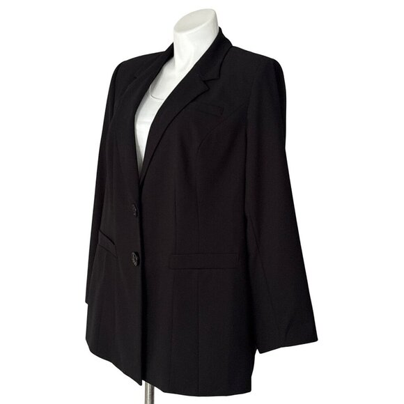 Lane Bryant NWT $80 Single Breasted Black Blazer, Long Sleeves Women's Size 24 - Picture 6 of 8